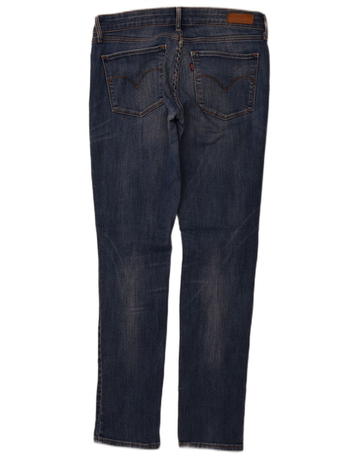 LEVI'S Womens Skinny Jeans W29 L32 Navy Blue Cotton