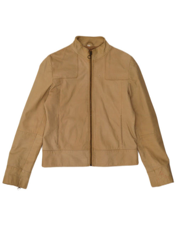 Giacca In Pelle Donna Conbipel IT 42 Pelle Beige Medio