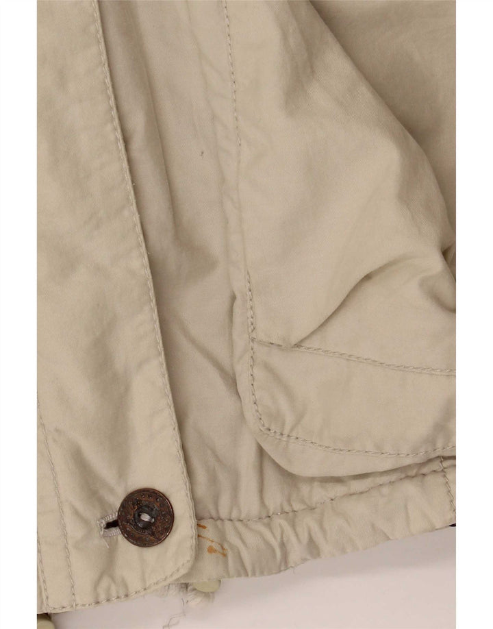 Cappotto vintage da donna oversize con cappuccio e giacca a vento EU 44 XL Beige in poliammide