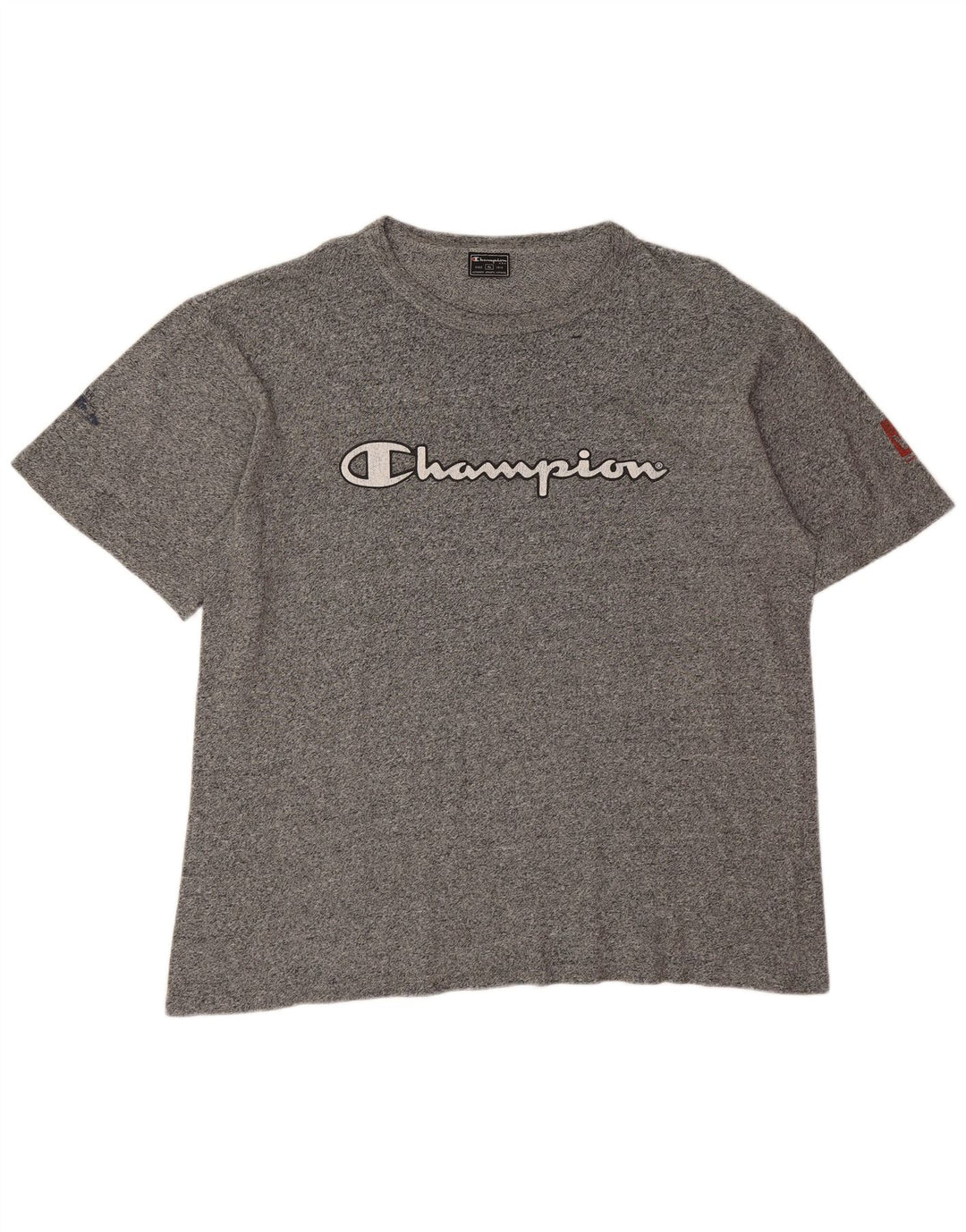 T-shirt grafica da uomo Champion Top XL grigia chiazzata