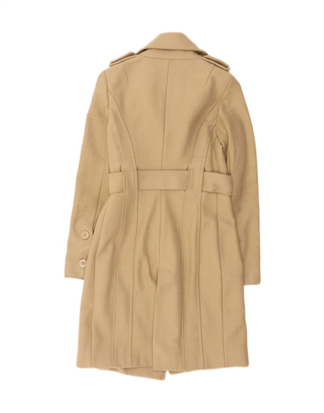 Cappotto Doppiopetto Militare Donna Patrizia Pepe IT 40 Small Beige Lana