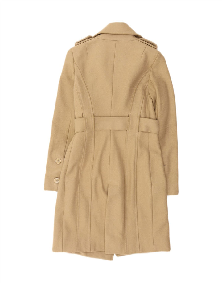 Cappotto Doppiopetto Militare Donna Patrizia Pepe IT 40 Small Beige Lana