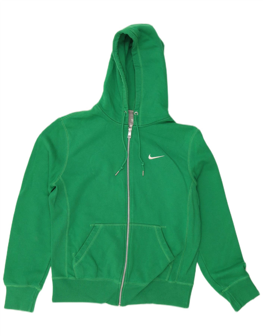 Maglione con cappuccio e zip da uomo NIKE verde medio