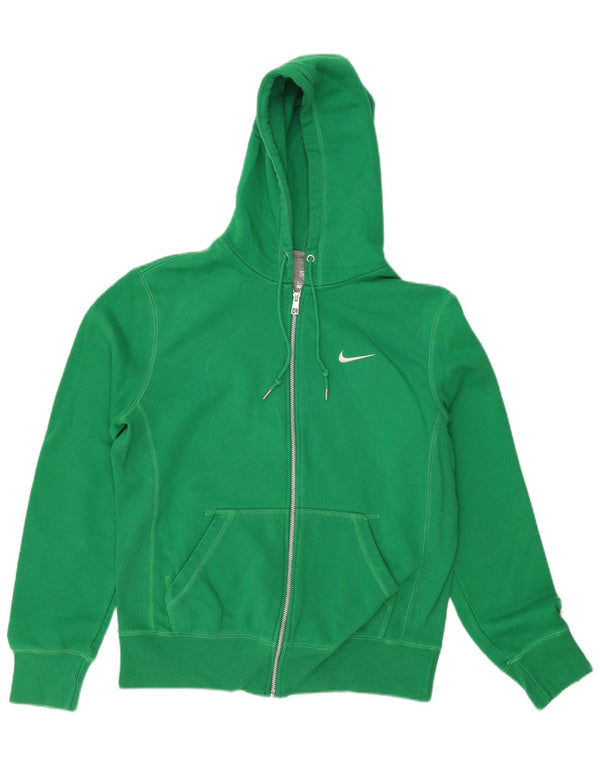 Maglione con cappuccio e zip da uomo NIKE verde medio