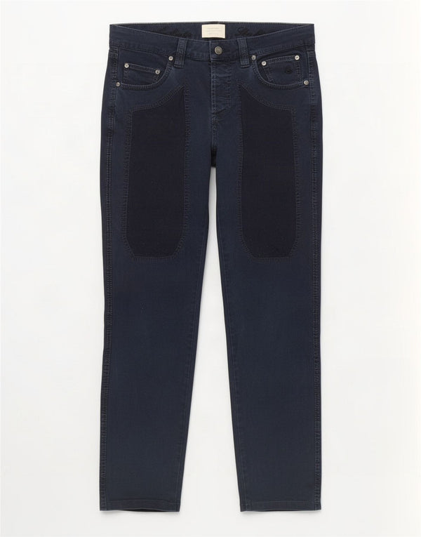 Jeckerson Mens Straight Jeans W31 L30 Navy Blue Cotton