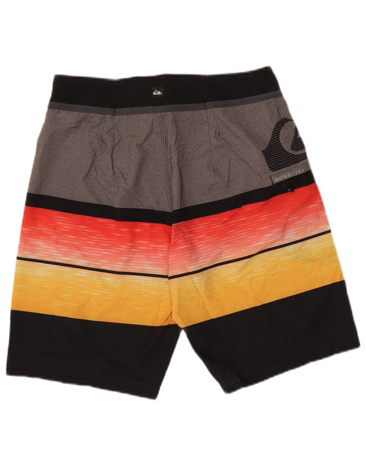 Pantaloncini da bagno grafici da uomo Quiksilver a righe medie multicolori