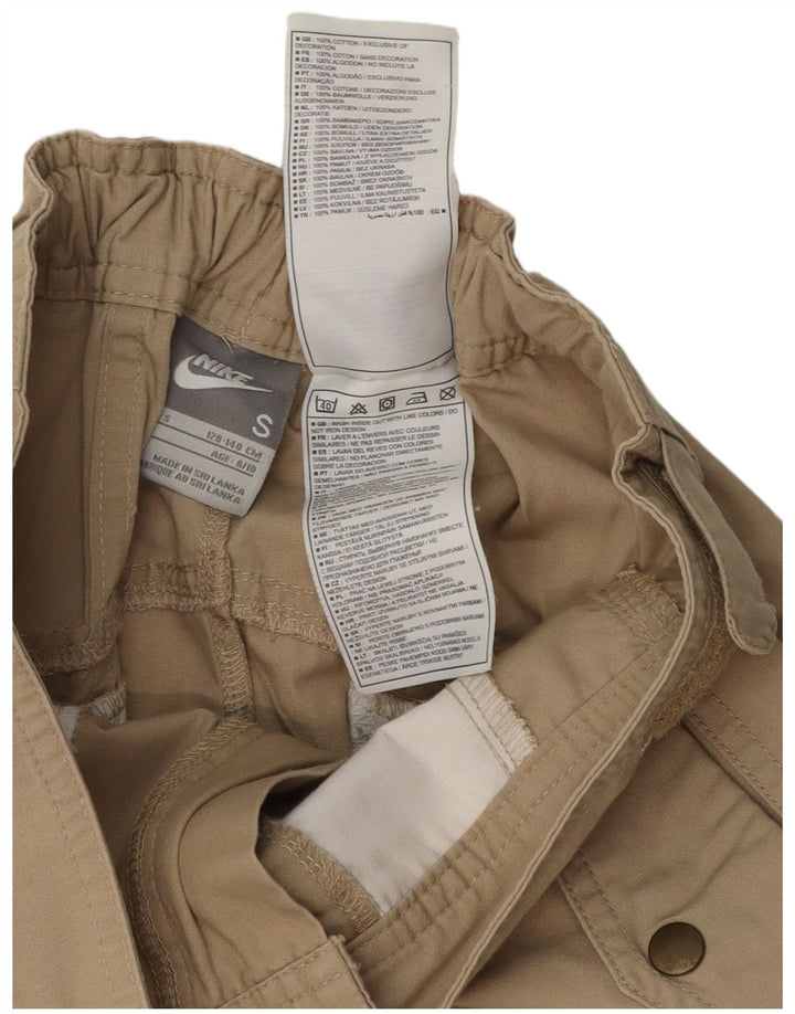 Pantaloncini cargo Nike da bambino 8-9 anni Small W25 in cotone beige