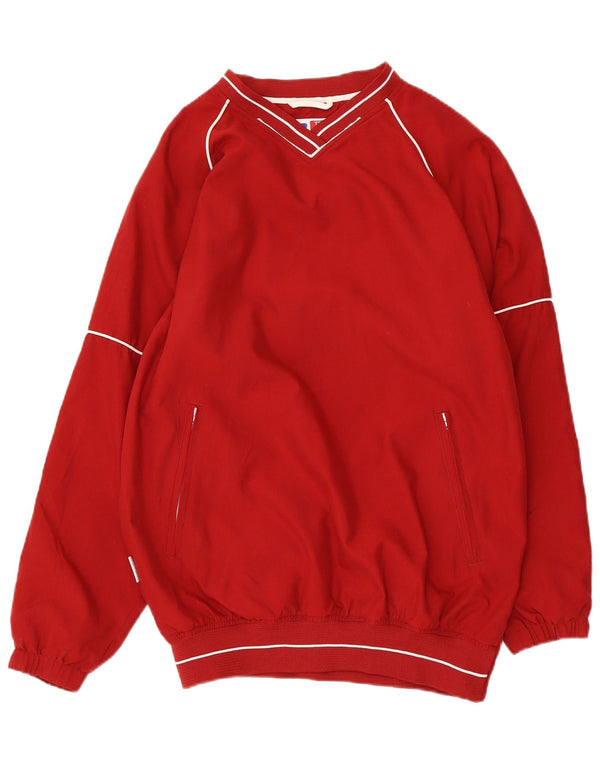 Giacca da ginnastica da uomo Russell Athletic, pullover, piccola, in poliestere rosso
