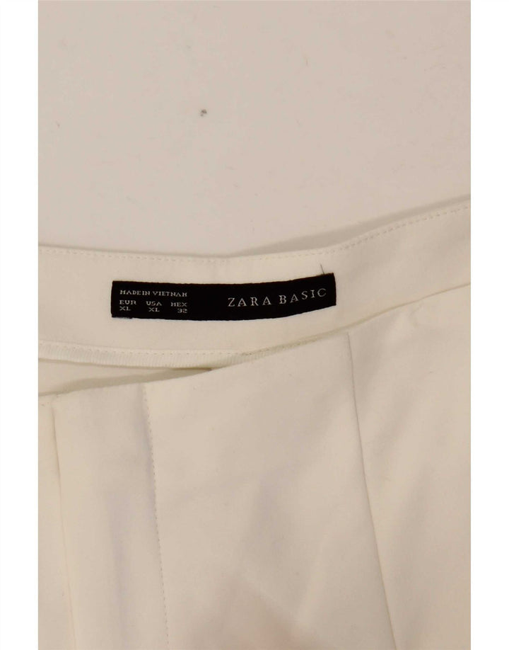 Pantaloni casual Bootcut da donna Zara XL W32 L32 bianchi