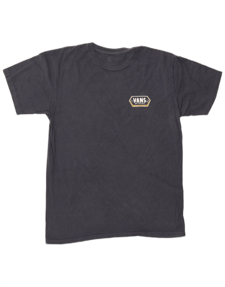 T-shirt grafica da uomo VANS Top medio blu navy