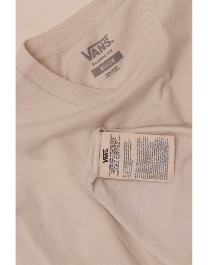 Maglietta da uomo Vans Classic Fit in cotone bianco medio