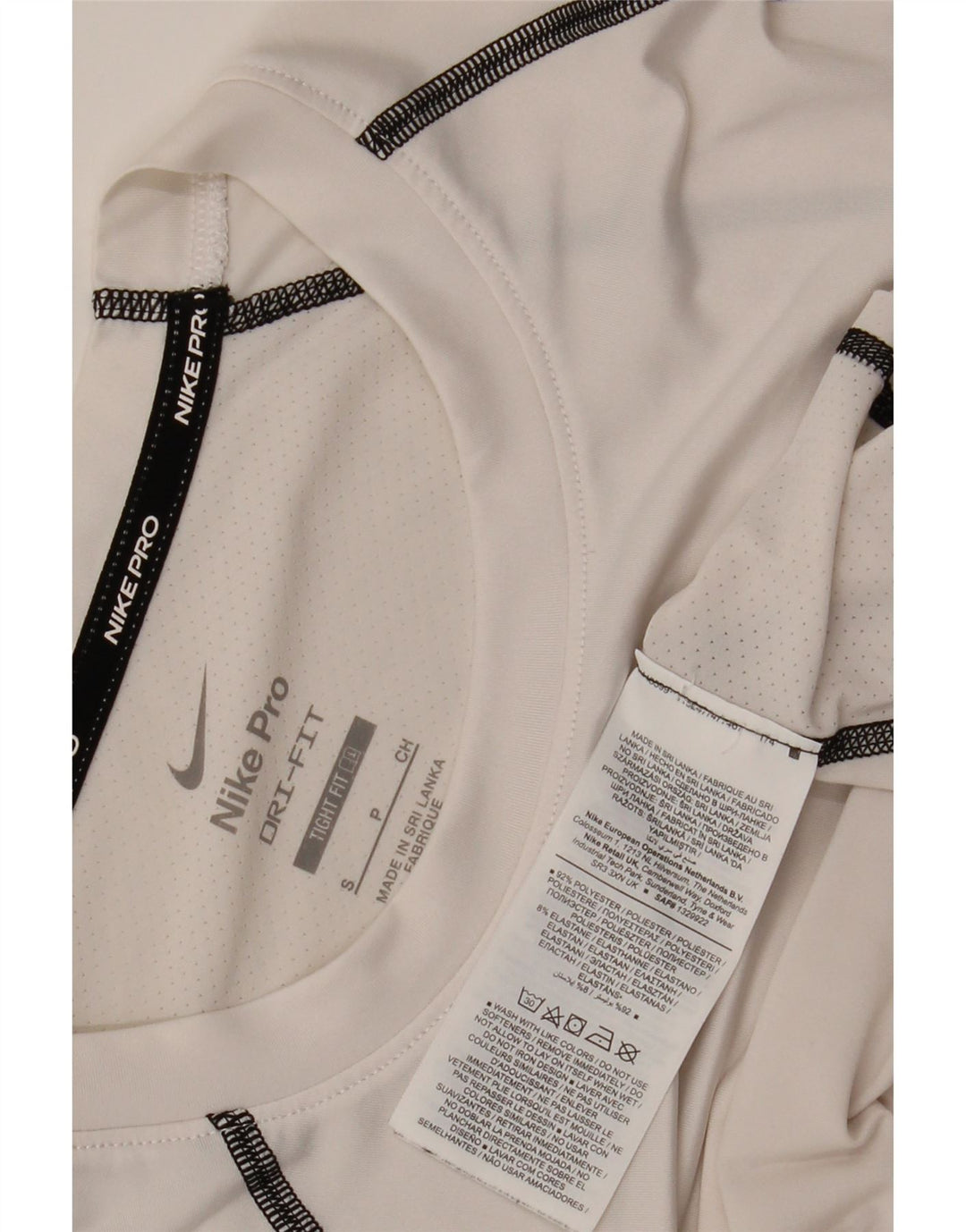 T-shirt grafica Nike Dri Fit da uomo, piccola, in poliestere bianco