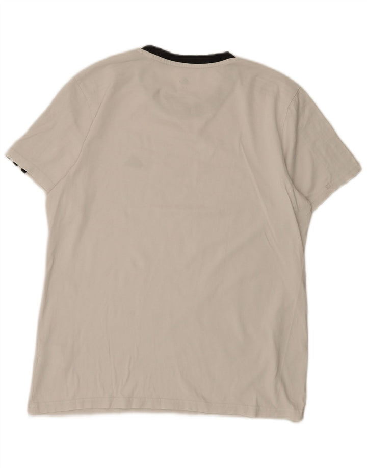 T-shirt da donna Adidas Top UK 12/14 cotone bianco medio