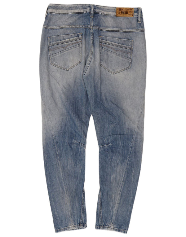 Jeans dritti Fayza a vita bassa da donna Diesel, vestibilità rilassata, W27 L26 Blu