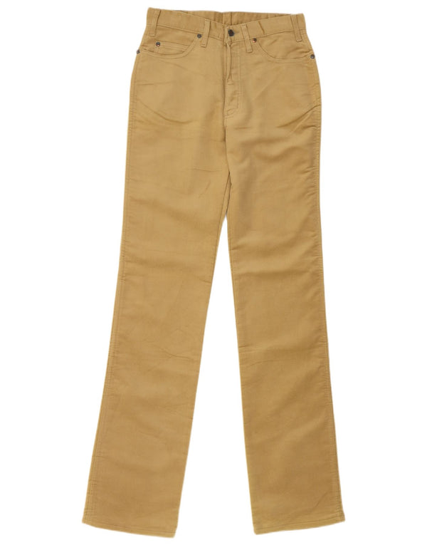 Pantaloni casual slim vintage da donna W29 L33 in cotone beige