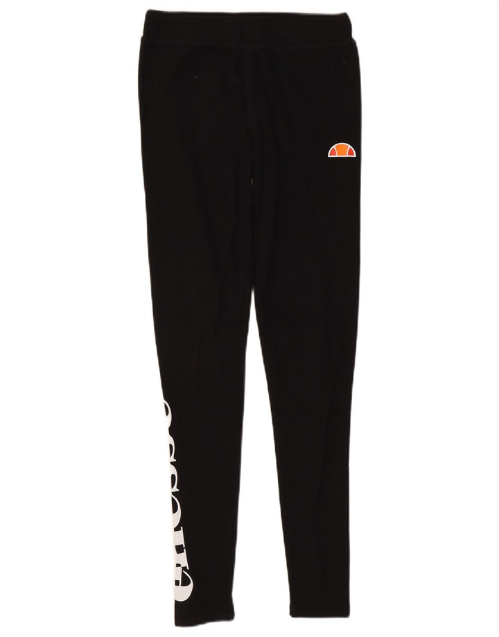 Leggings grafici da donna Ellesse UK 10 piccoli cotone nero