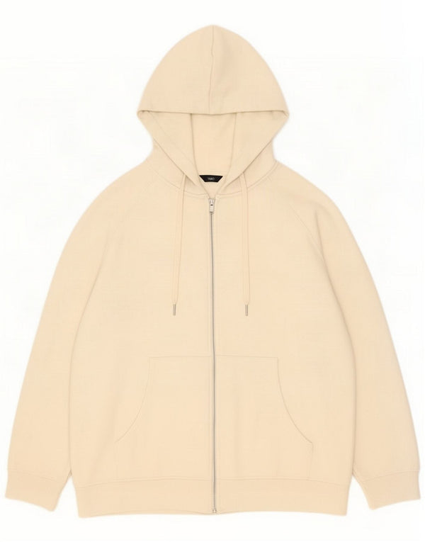 M&Co Womens Oversized Zip Hoodie Sweater UK 18 XL Beige