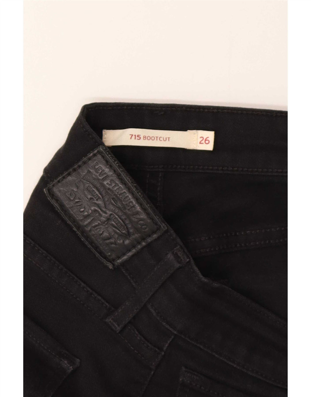 Jeans Levi's 715 Bootcut da donna W26 L30 neri