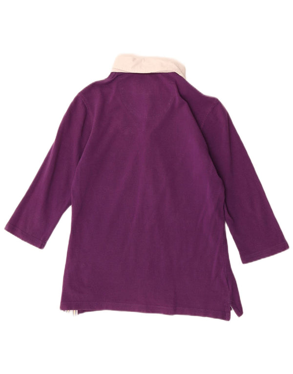 Polo da rugby da donna con maniche a 3/4 Elvstrom UK 10 Small Purple Colourblock