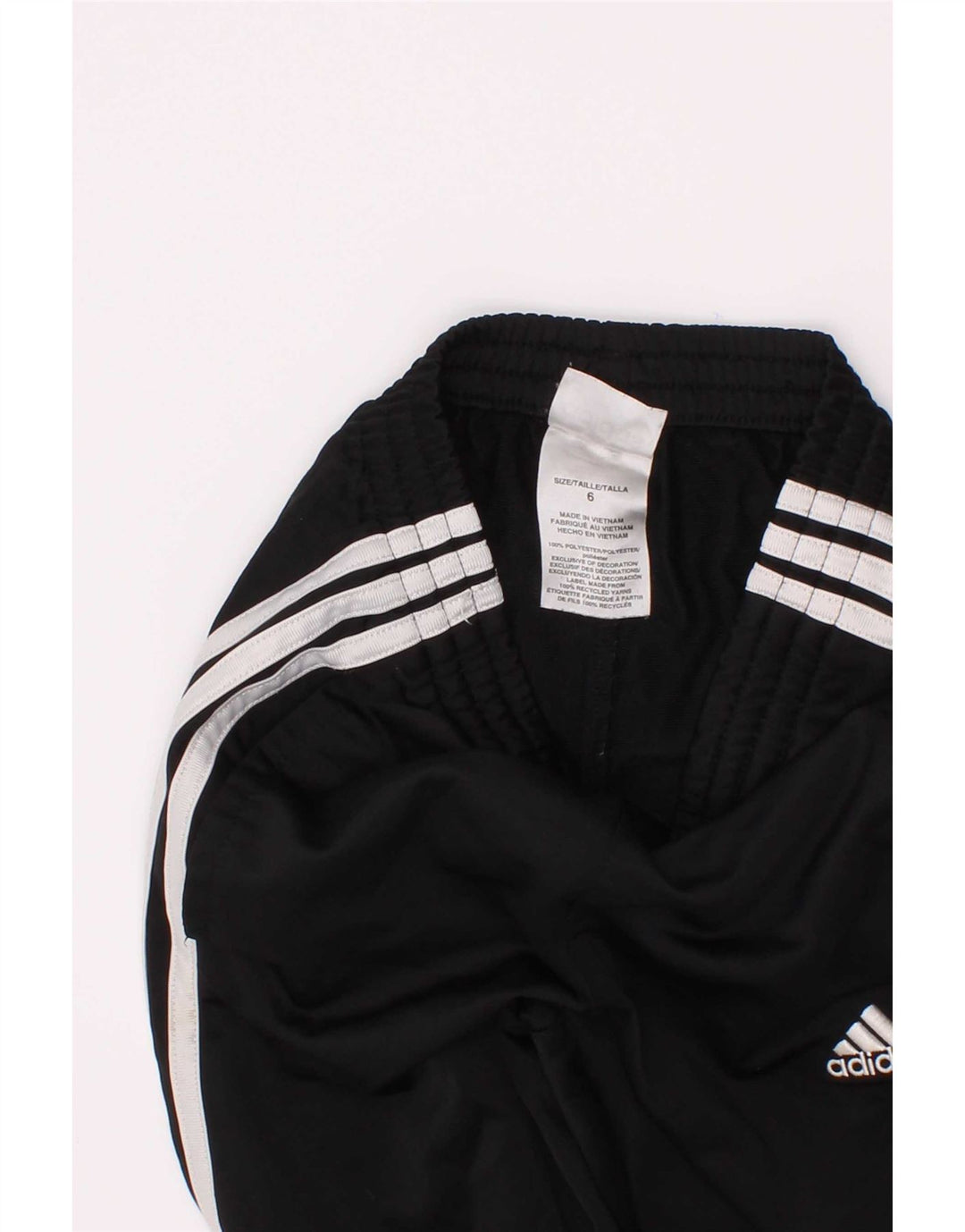 Pantaloni della tuta da ragazzo Adidas 5-6 anni in poliestere nero