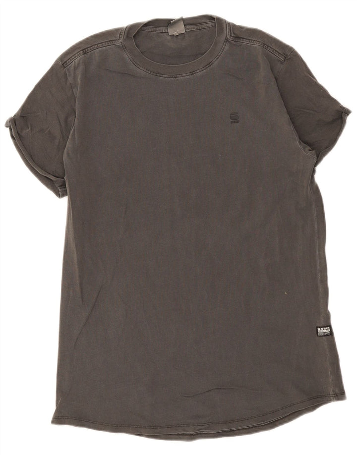 T-shirt da uomo G-Star Top piccola in cotone grigio