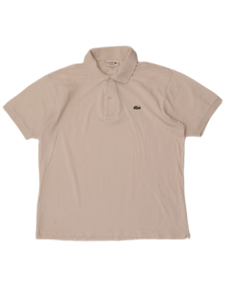 Polo Lacoste da uomo vestibilità classica taglia 5 grande bianca