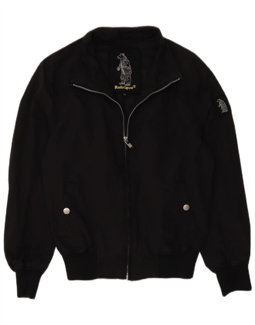 Giubbotto bomber da ragazzo Refrigue 13-14 anni in nylon nero