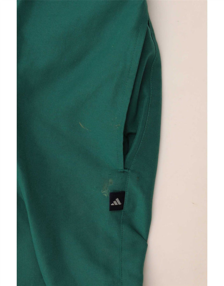 Pantaloncini sportivi Adidas da uomo grandi in poliestere verde