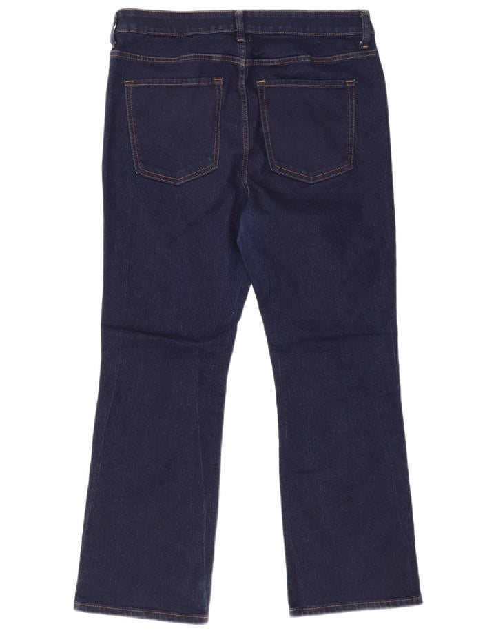 Jeans Bootcut da donna Marks & Spencer UK 16 Large W32 L27 Cotone blu navy