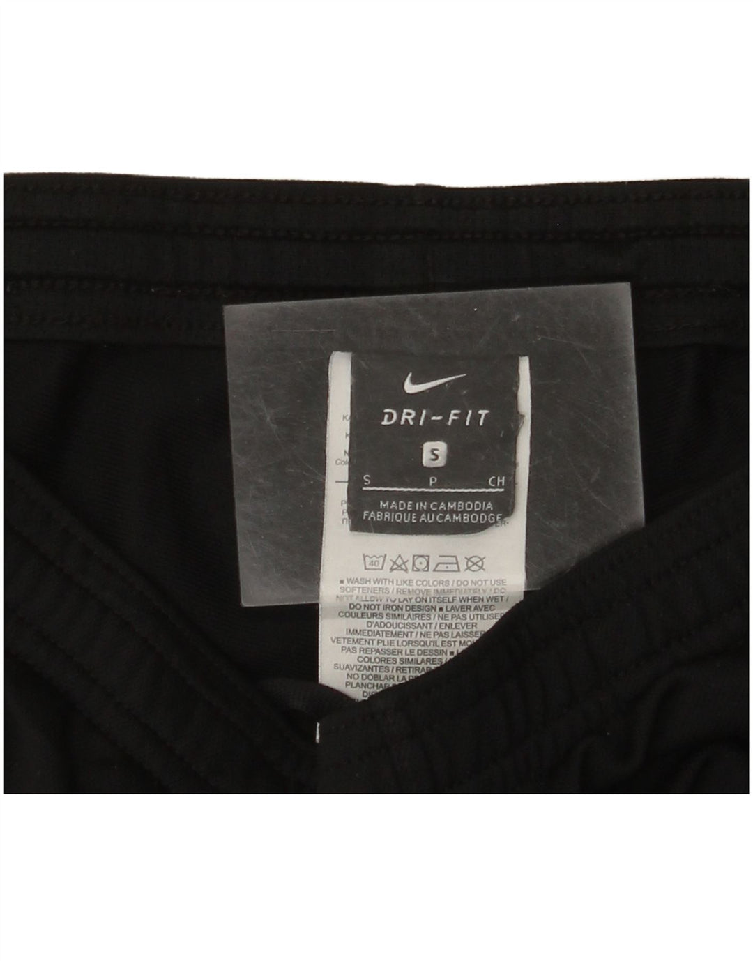Pantaloni da tuta da uomo NIKE Dri Fit Small in poliestere color block nero