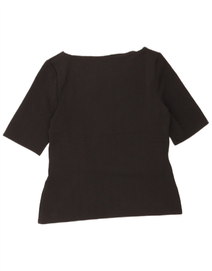 Top camicetta da donna Phase Eight UK 14 Poliestere nero medio
