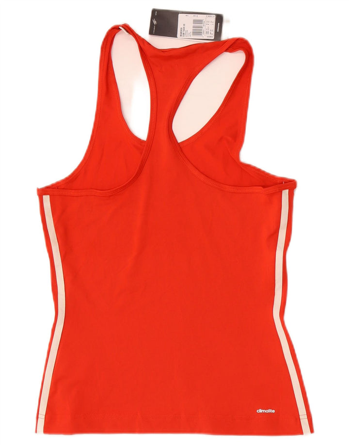 Canotta Adidas Climalite da donna UK 4/6 XS poliestere rosso