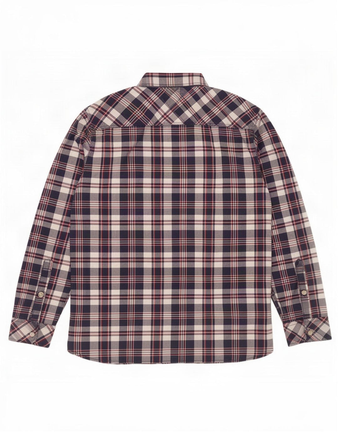 Camicia da uomo Tommy Hilfiger a quadri blu navy medio