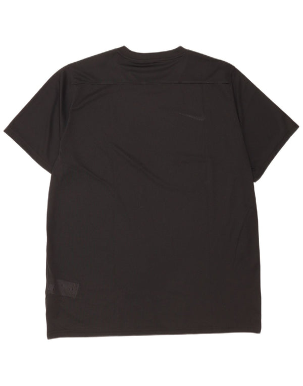 T-shirt Nike Dri Fit Slim Fit da uomo 2XL nera in poliestere