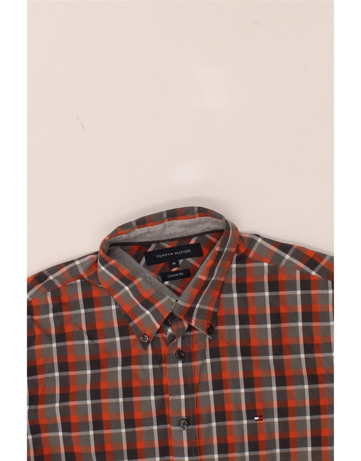 TOMMY HILFIGER Mens Custom Fit Shirt Medium Multicoloured Check Cotton Vintage Tommy Hilfiger and Second-Hand Tommy Hilfiger from Messina Hembry 