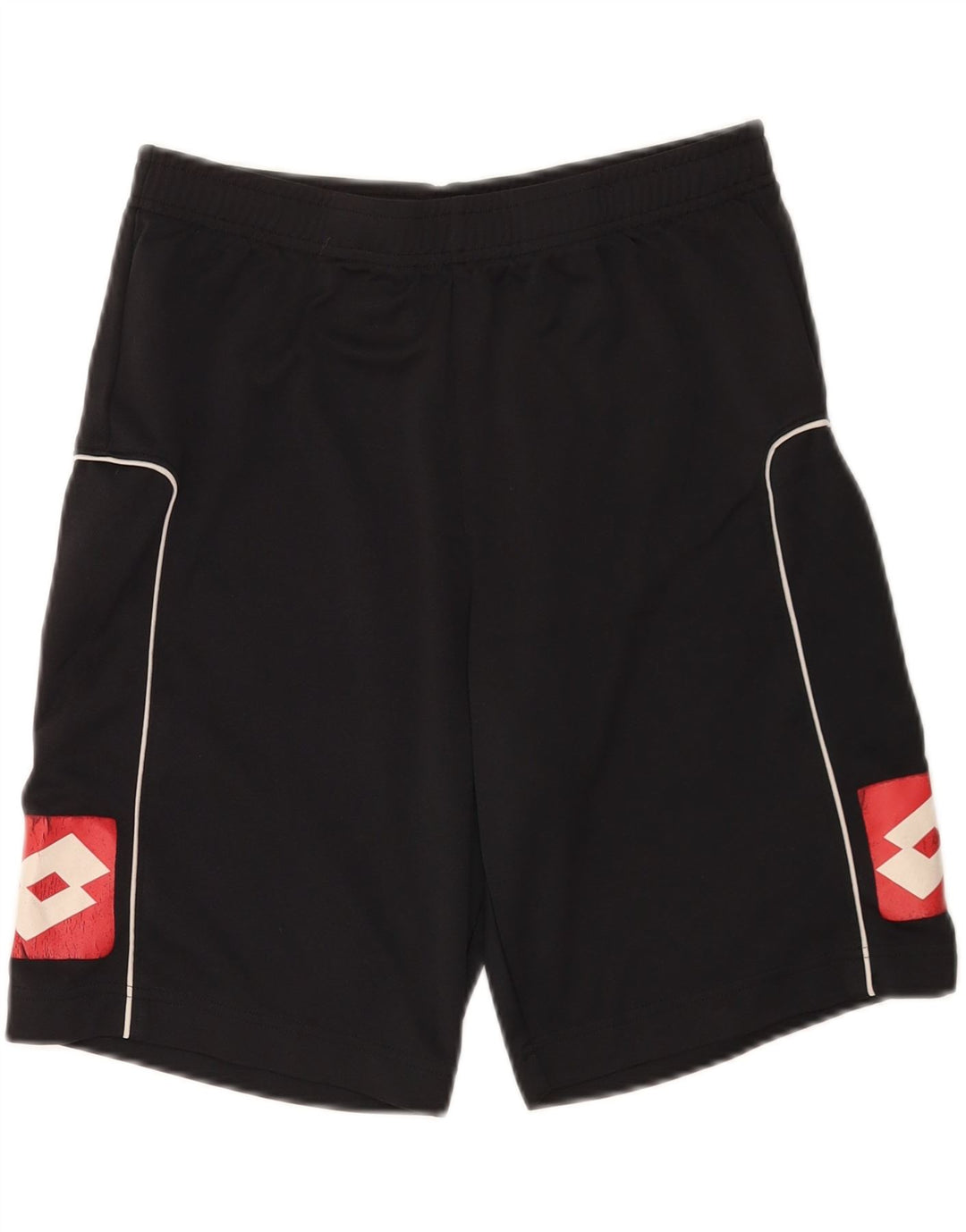 Pantaloncini sportivi grafici da uomo LOTTO UK 38/40 Poliestere nero medio