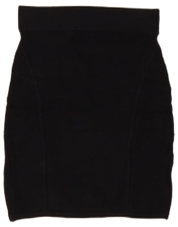 Gonna a tubino da donna Oasis UK 12 media W28 viscosa nera