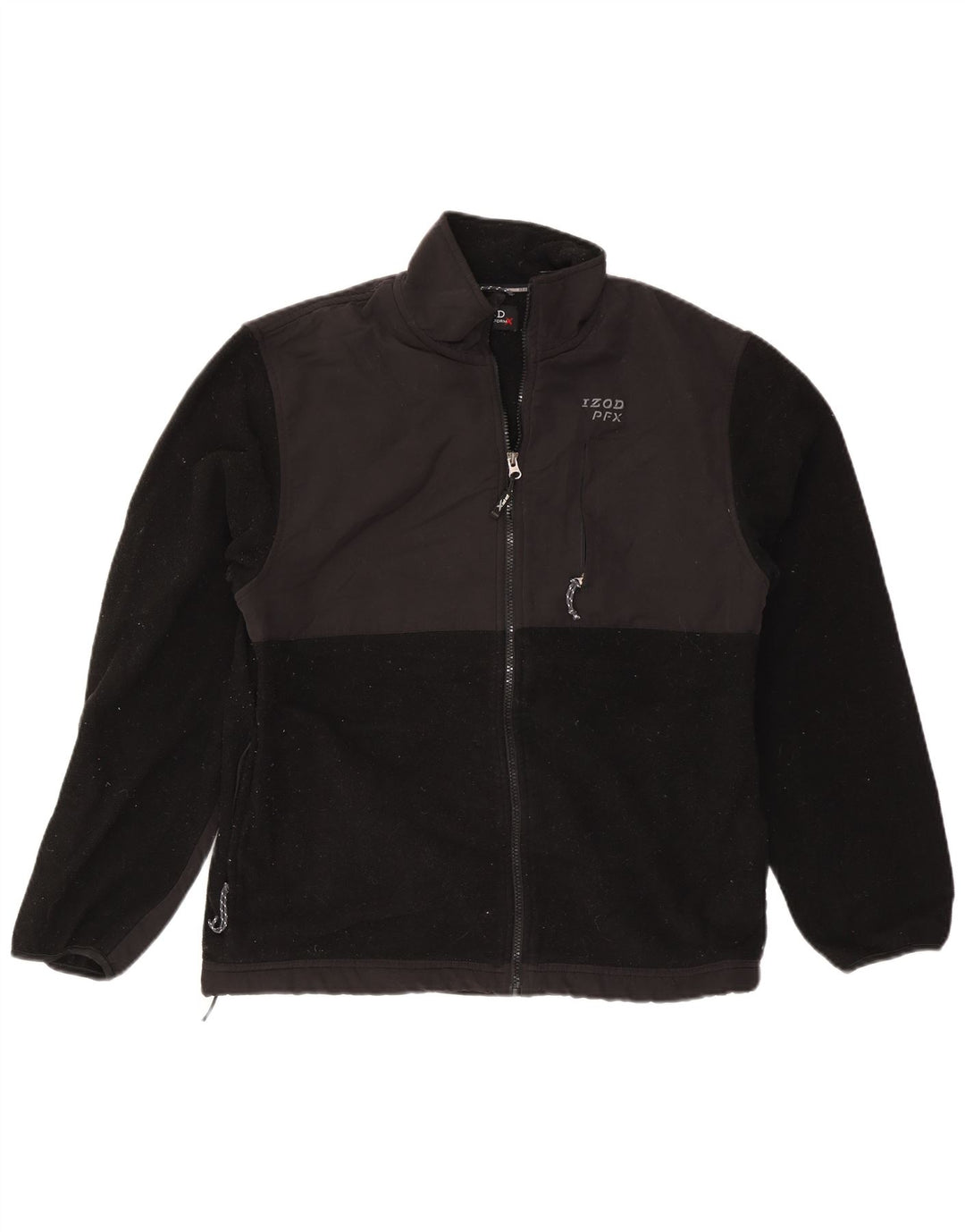 Giacca in pile da uomo IZOD UK 38 poliestere nero medio