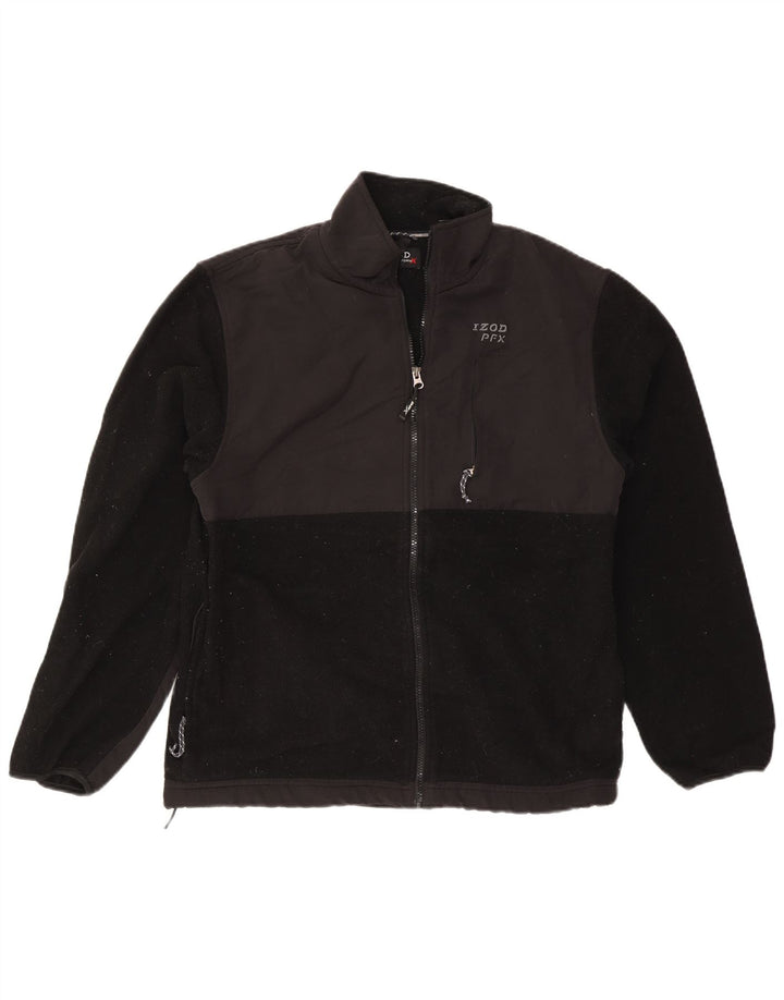 Giacca in pile da uomo IZOD UK 38 poliestere nero medio