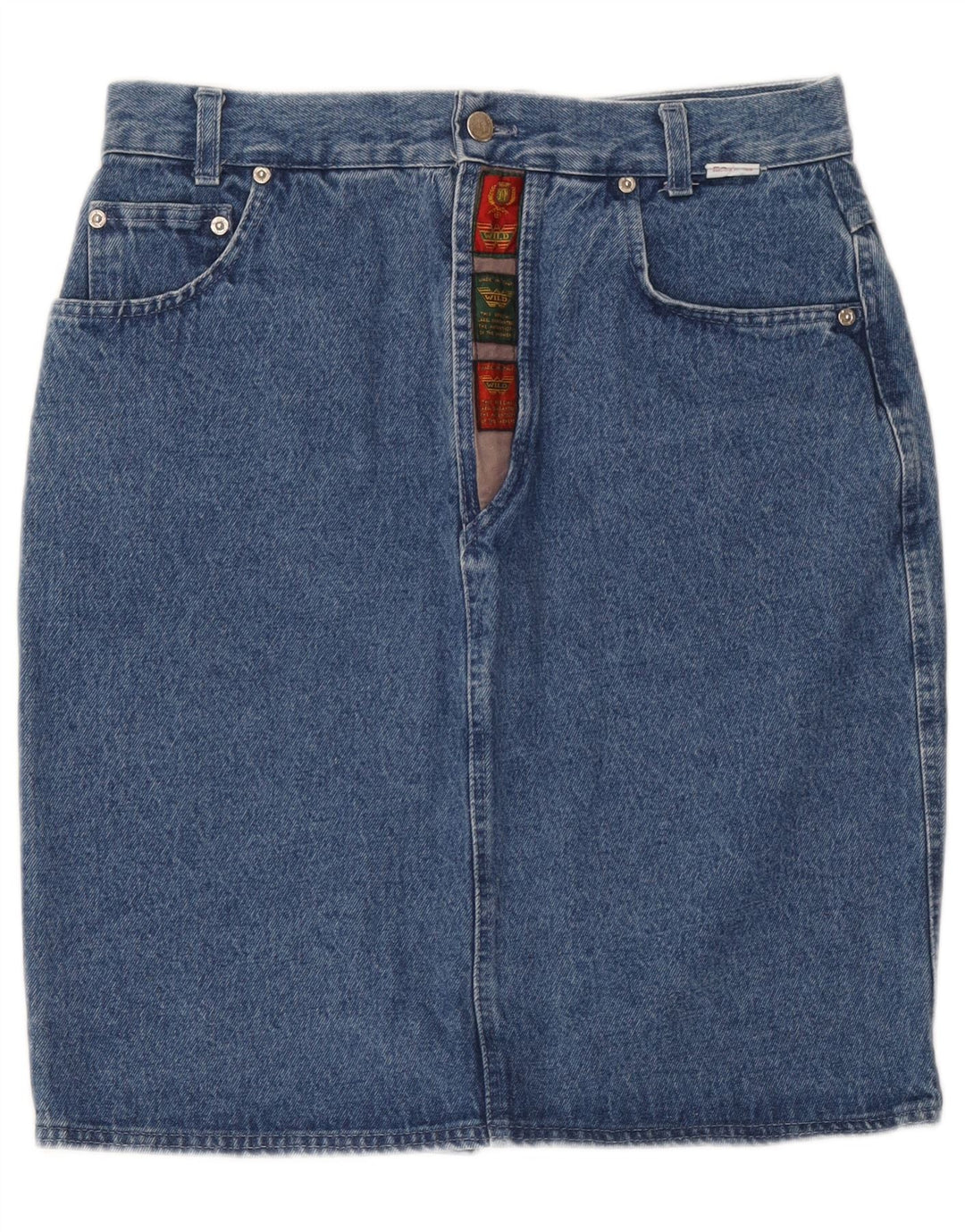 Gonna denim da donna Wild IT 50 XL W34 cotone blu