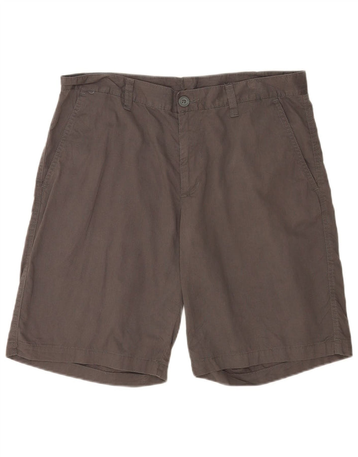 Pantaloncini chino regolari da uomo Columbia W34 grandi cotone grigio