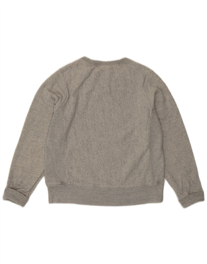 Felpa con grafica da donna Champion, maglione UK 10, piccolo cotone grigio