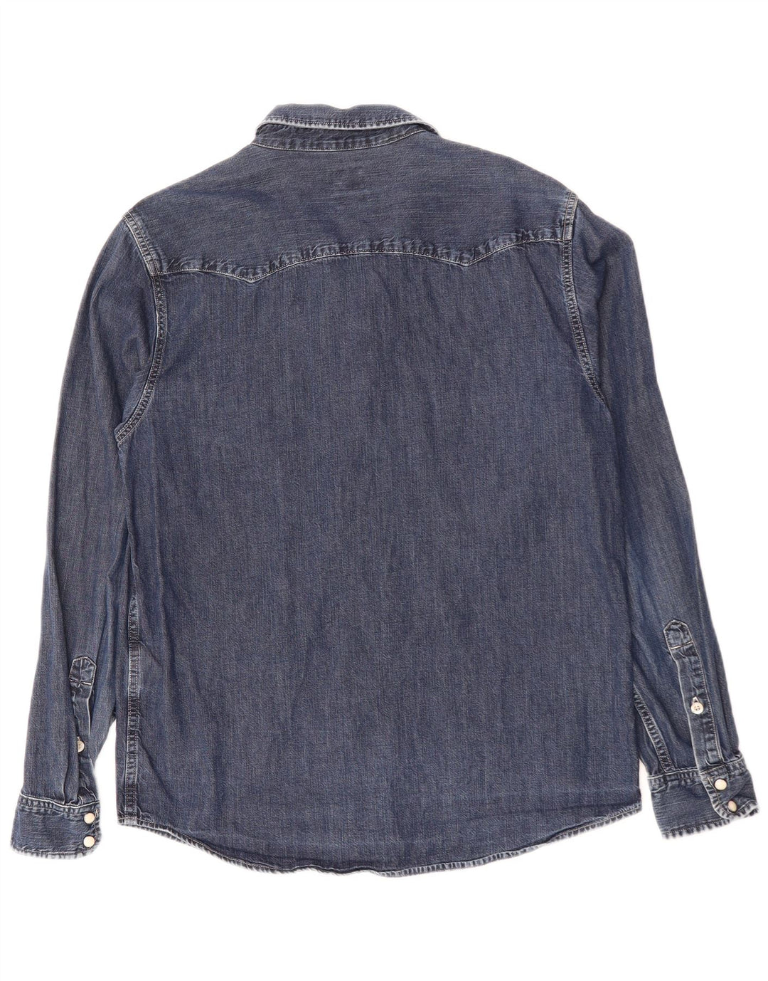 Camicia di jeans da uomo LEE grande in cotone blu navy