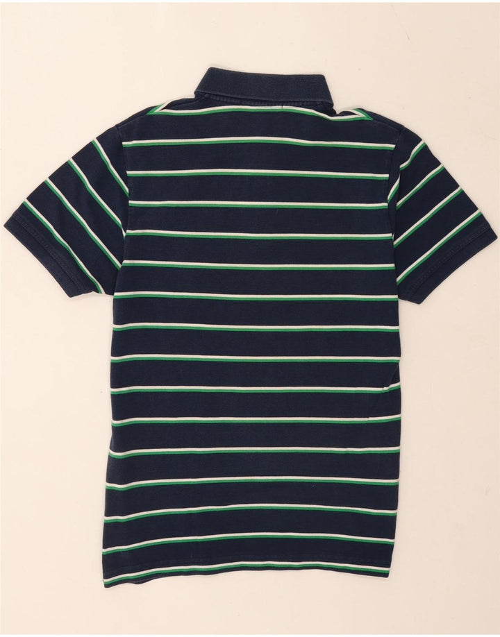 Polo da uomo Gant in cotone a righe medie blu navy