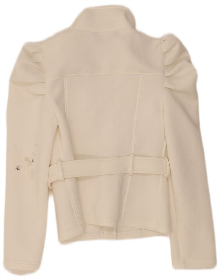 Giubbotto bomber da donna Zara UK 10 piccolo poliestere bianco