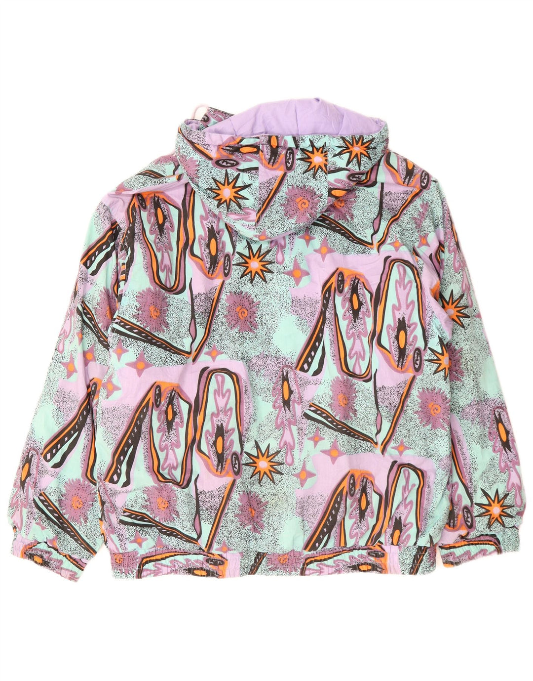 Giacca a vento da uomo con motivo astratto VINTAGE UK 36 piccola multicolore