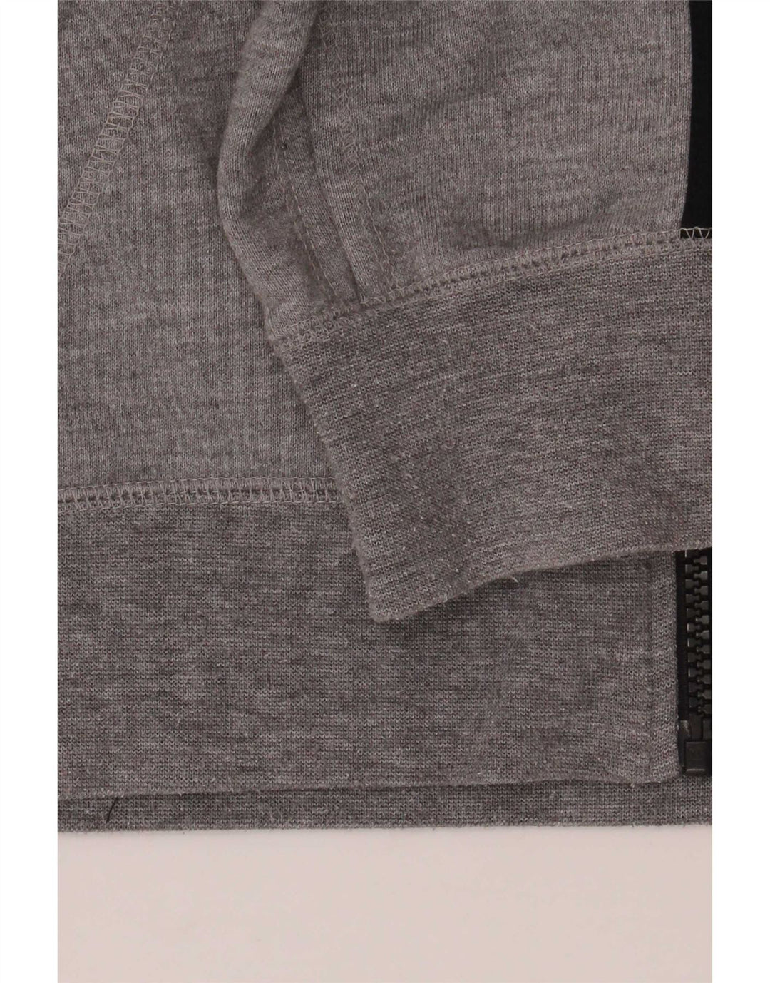 Maglione con cappuccio e zip Adidas Climalite da uomo piccolo in poliestere chiazzato grigio