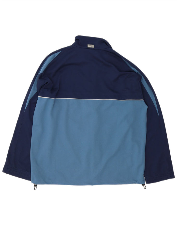 Giacca da tuta da uomo Diadora Large in poliestere color block blu navy
