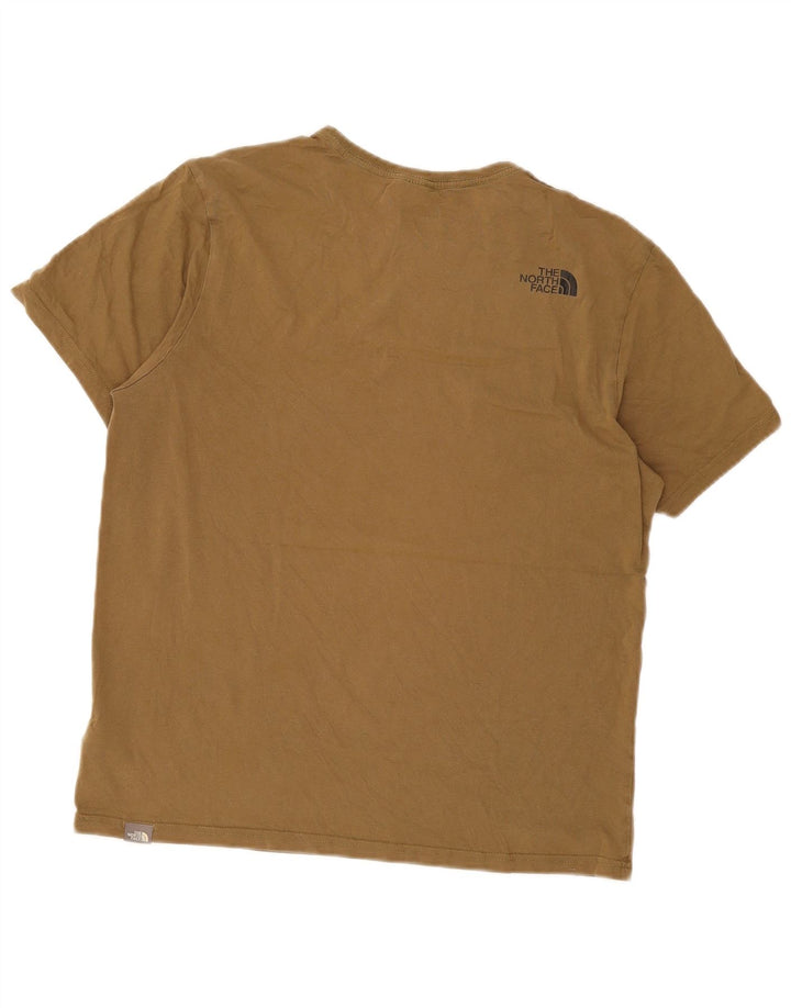 T-shirt grafica da uomo The North Face Top in cotone kaki medio