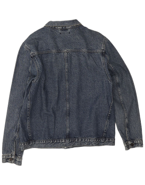 Giacca di jeans da uomo Levi's UK 40 grande cotone blu navy
